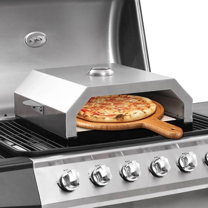 vidaXL Horno de Pizza con Piedra de Cerámica para Barbacoa